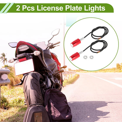 License Plate Light / 2Pcs / Tag Lamp for Car Motorcycle