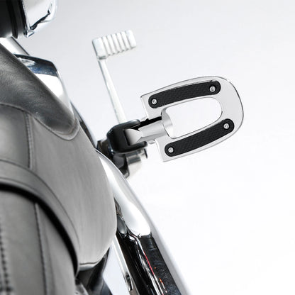 Chrome Passenger Footpeg Pegs for Harley Softail Fat Boy Low Rider (2018-2025)