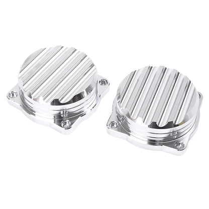 2 x Silver Carburetor Covers for Triumph Scrambler/Thruxton 900 (2008-2015)