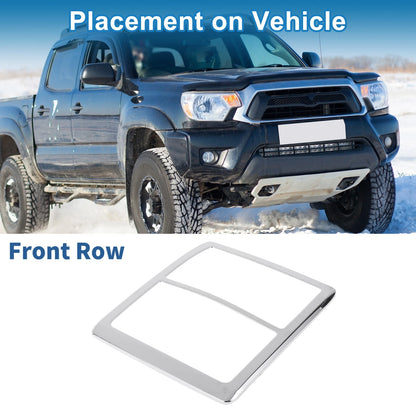Front Row Headlight Trim Bezel Silver Tone for Toyota Tacoma (2016–2023)