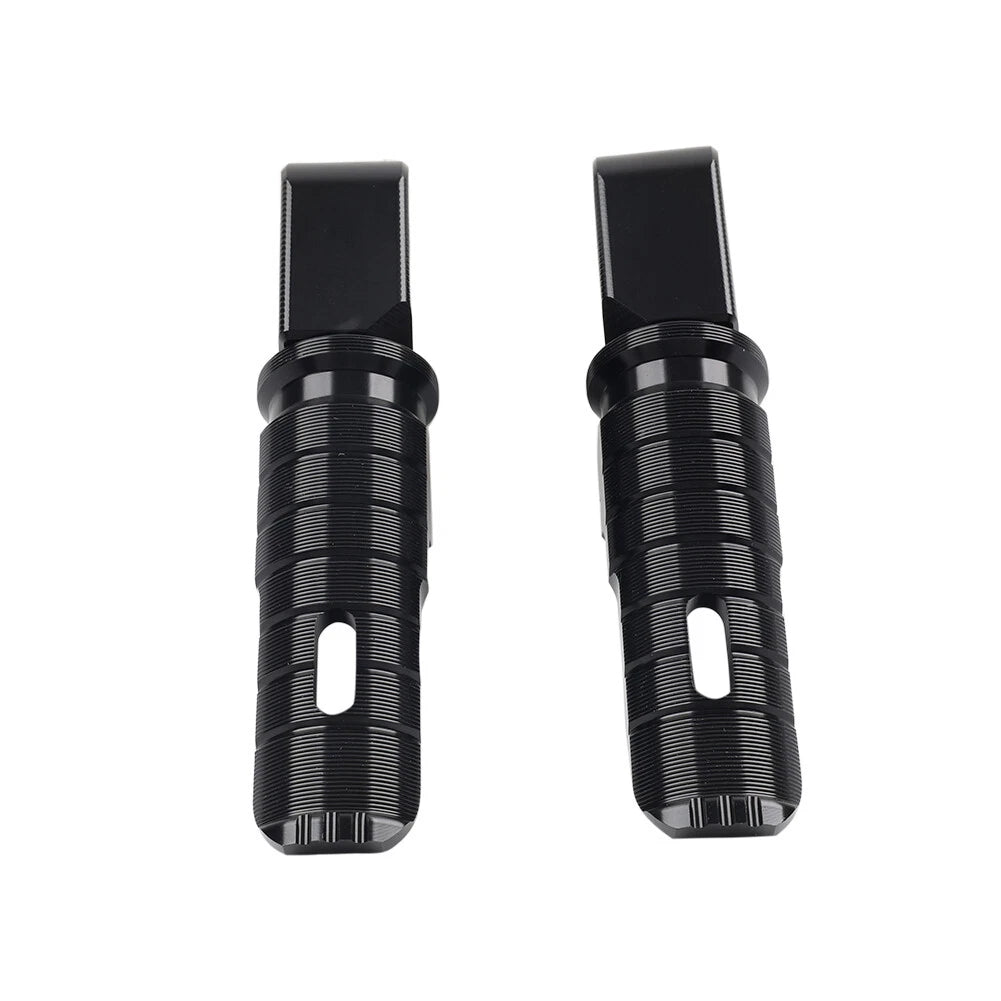 Black Rear Footrests Passenger Pegs for Honda Forza 750 (2021-2023)