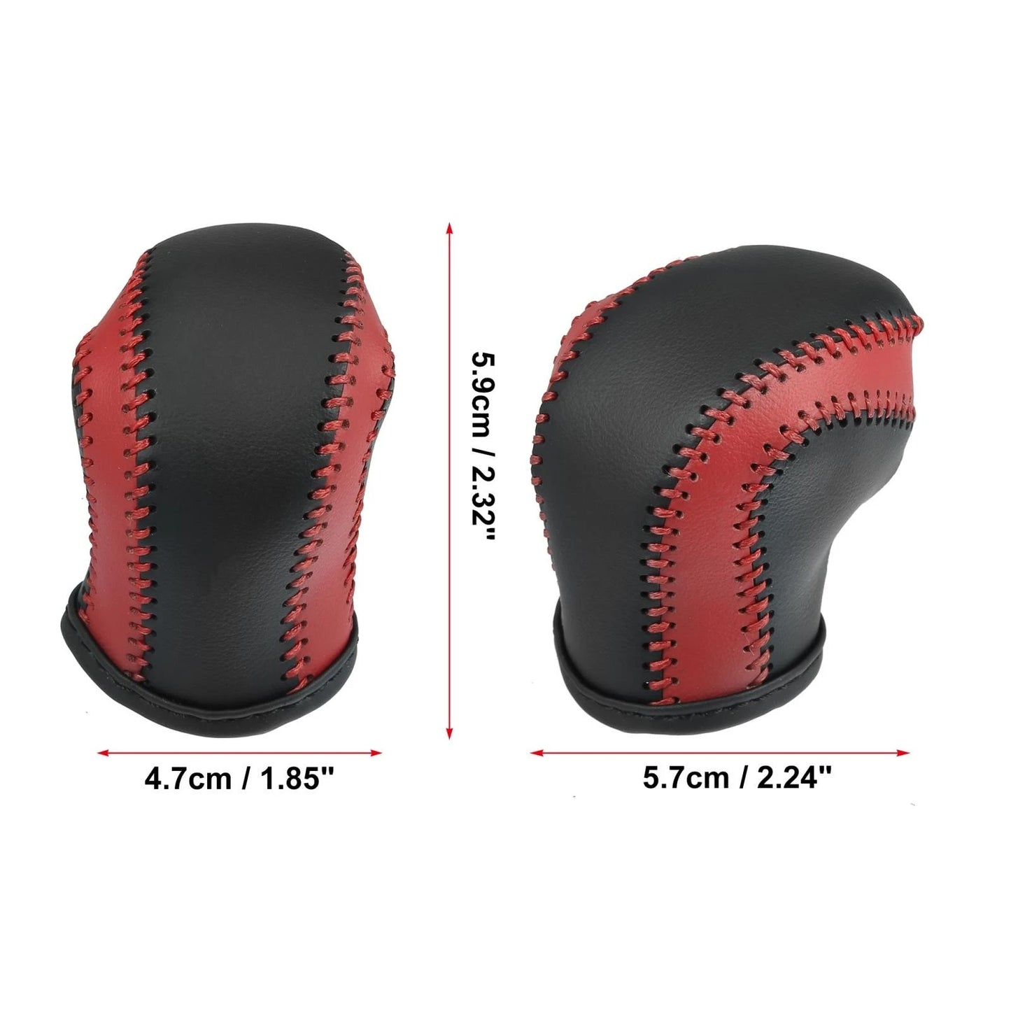 Red Black Gear Shift Knob Cover for Toyota C-HR (2017-2021)