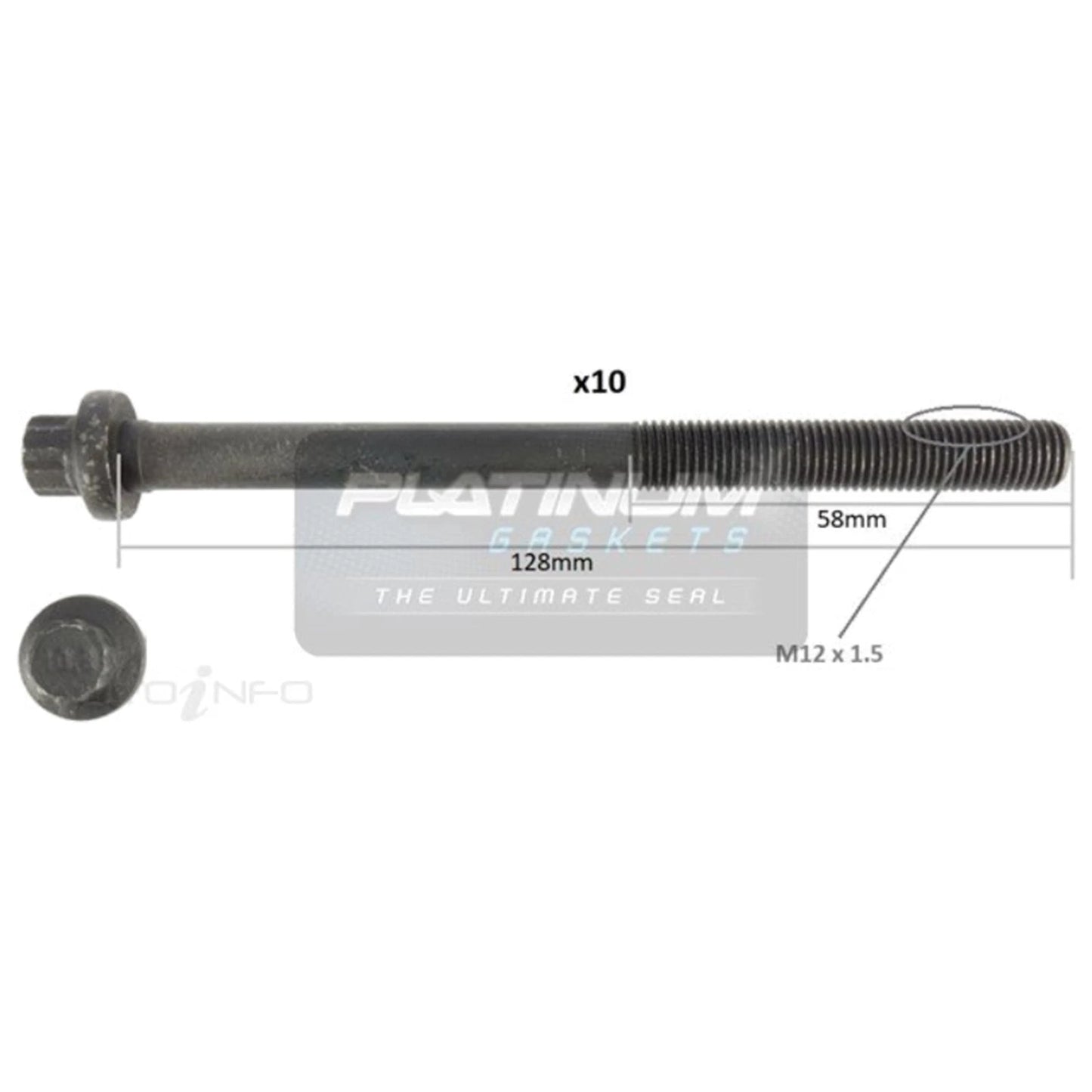Engine Cylinder Head Bolt Set 1.5L for Mazda 2 DE (2007-2014)