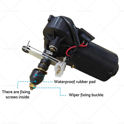 12V Electric Windshield Wiper Motor for Universal Car Interior
