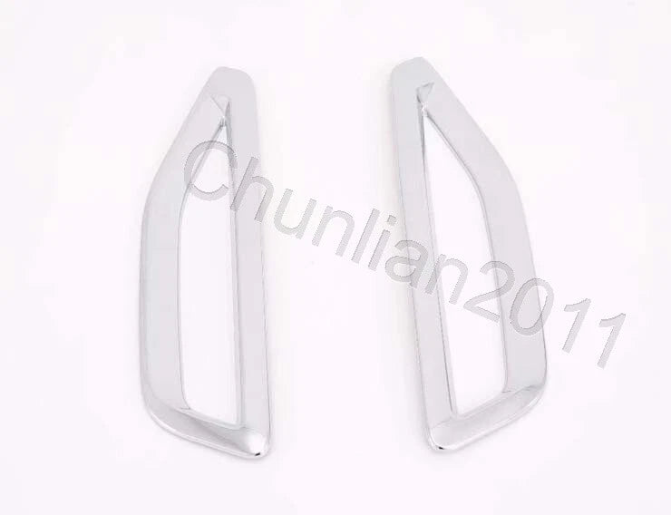 ABS Plated Side Wing Fender Air Vent Outlet Cover Trim for BMW X5 2019-2021