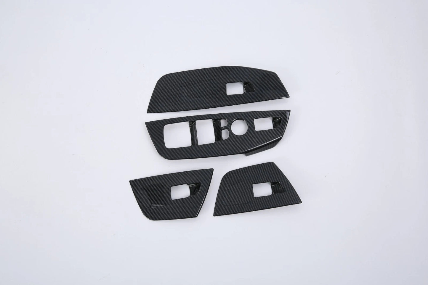 Carbon Fiber Window Lift Switch Cover Trim for BMW X3 2018-2024 (4 x Pieces)