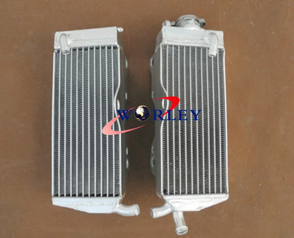 Aluminum Radiator & Blue Hoses for Honda CR250R CR250 (1990-1991)