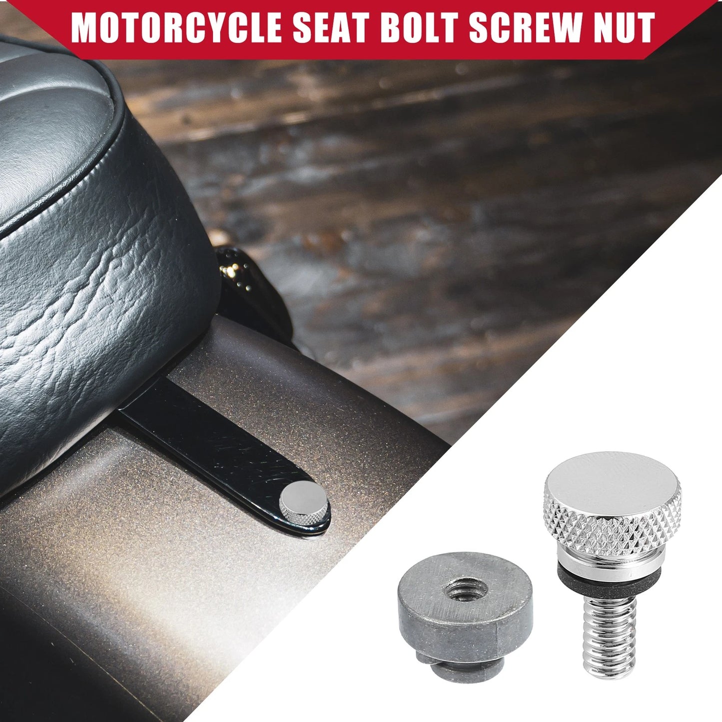 Seat Bolt Set with Nuts for Harley Davidson Dyna