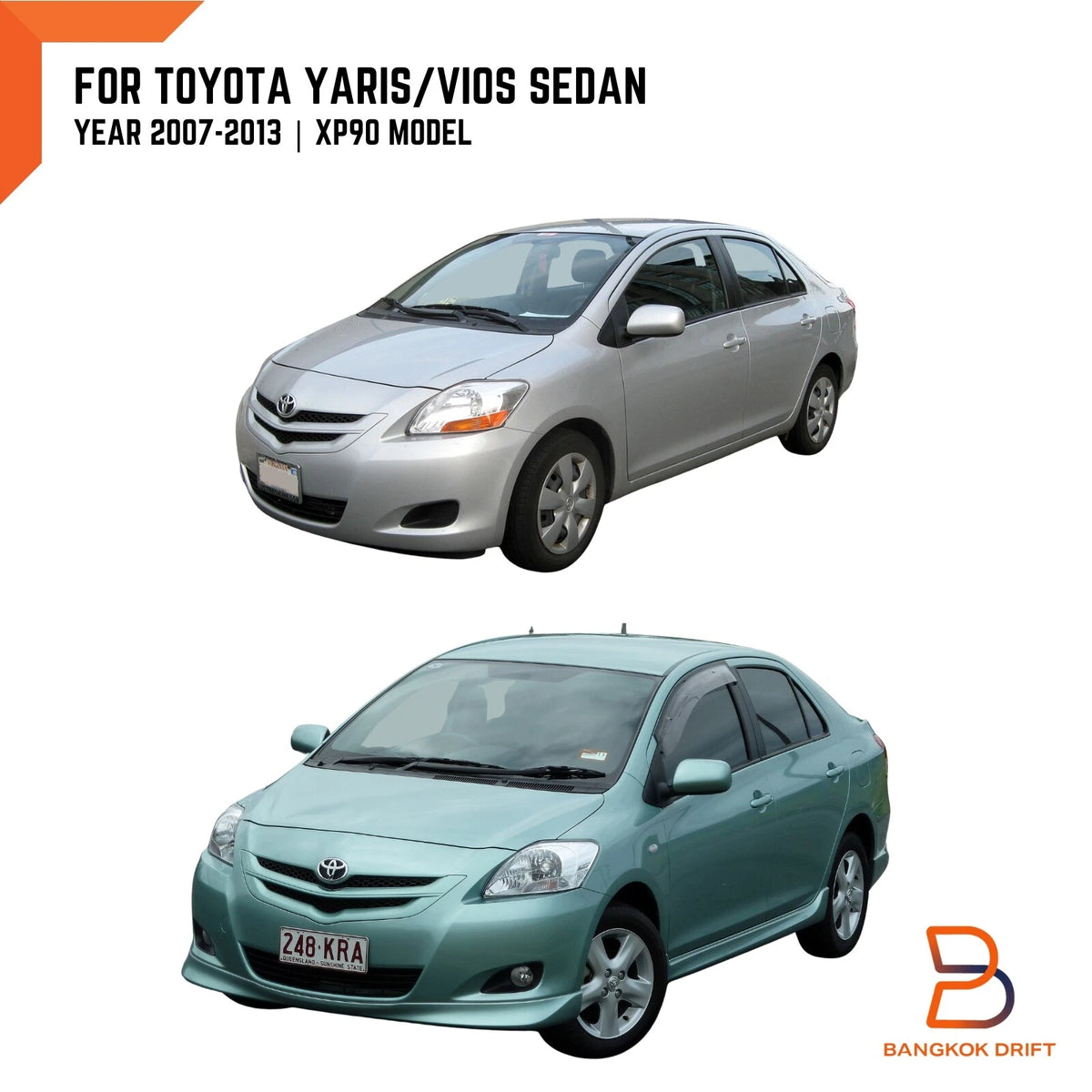 Fog Lamp for Toyota Yaris Vios Sedan (2007-2013)