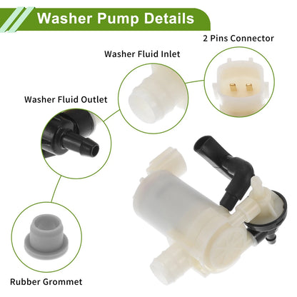 Windshield Washer Pump with Grommet for Infiniti EX35 (2008 - 2012)