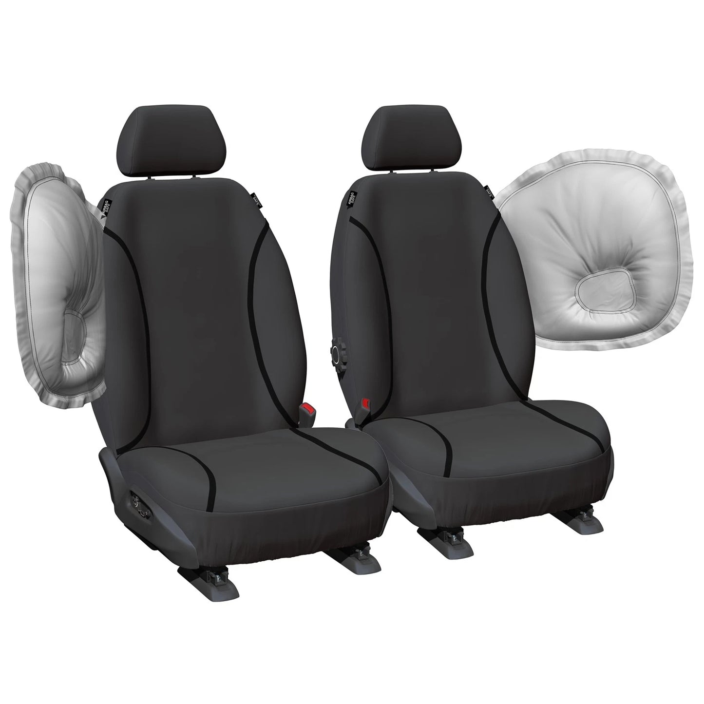 Front Tailor Made Canvas Car Seat Covers for Toyota Hilux GUN125 GUN126 2015-19