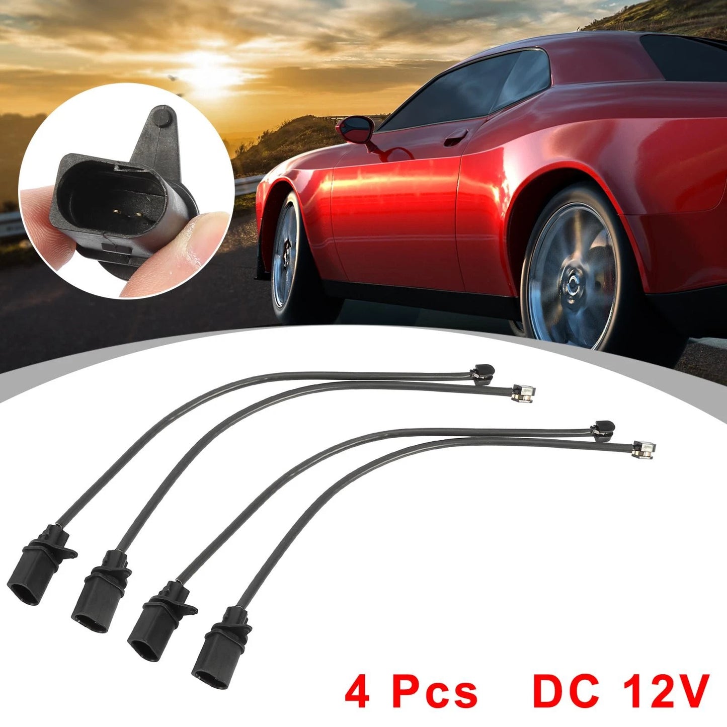 4pcs Front Brake Pad Wear Sensor for Porsche Macan (2015 - 2018)