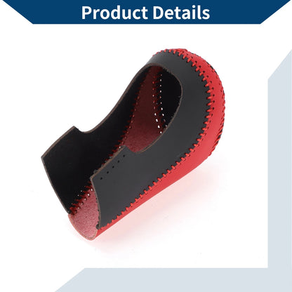 Gear Shift Knob Cover Red Black Faux Leather for Chevrolet Malibu (2016-2020)