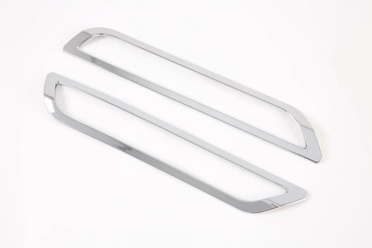 ABS Chrome Rear Fog Light Frame Cover Trim for Ford Explorer (2020-2023) 2 x