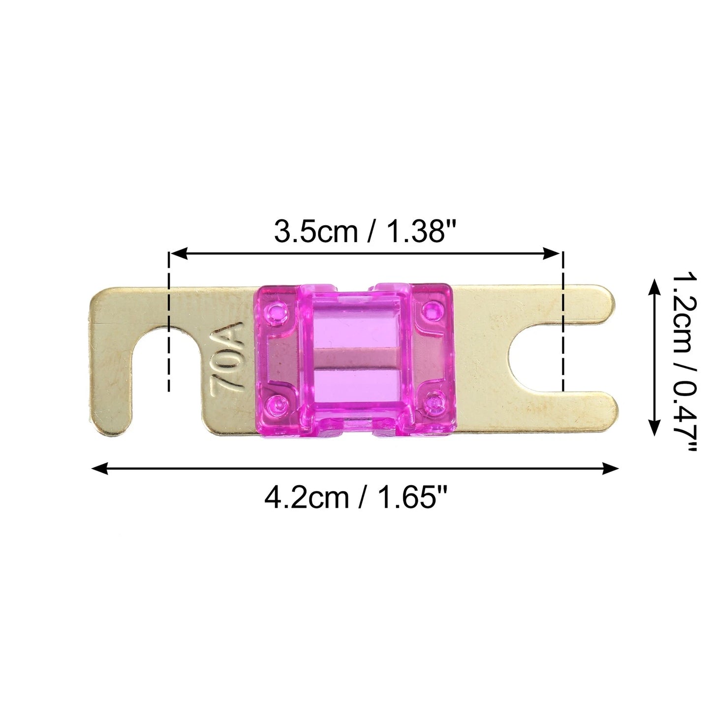 6 x 70A AFS Mini ANL Fuse for Car/Truck/Motorcycle/Boat Audio