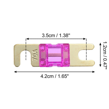 6 x 70A AFS Mini ANL Fuse for Car/Truck/Motorcycle/Boat Audio