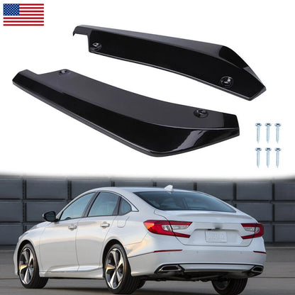 2 x Glossy Black Rear Bumper Diffuser Splitters for Dodge Charger RT SRT (2015-2023)