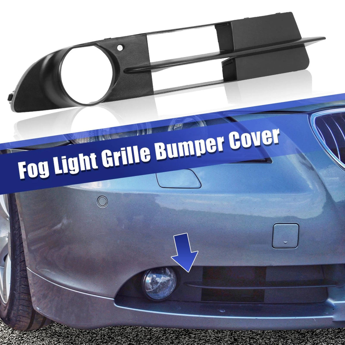 Right Side Fog Light Grille Cover for BMW 525i (2004-2007)