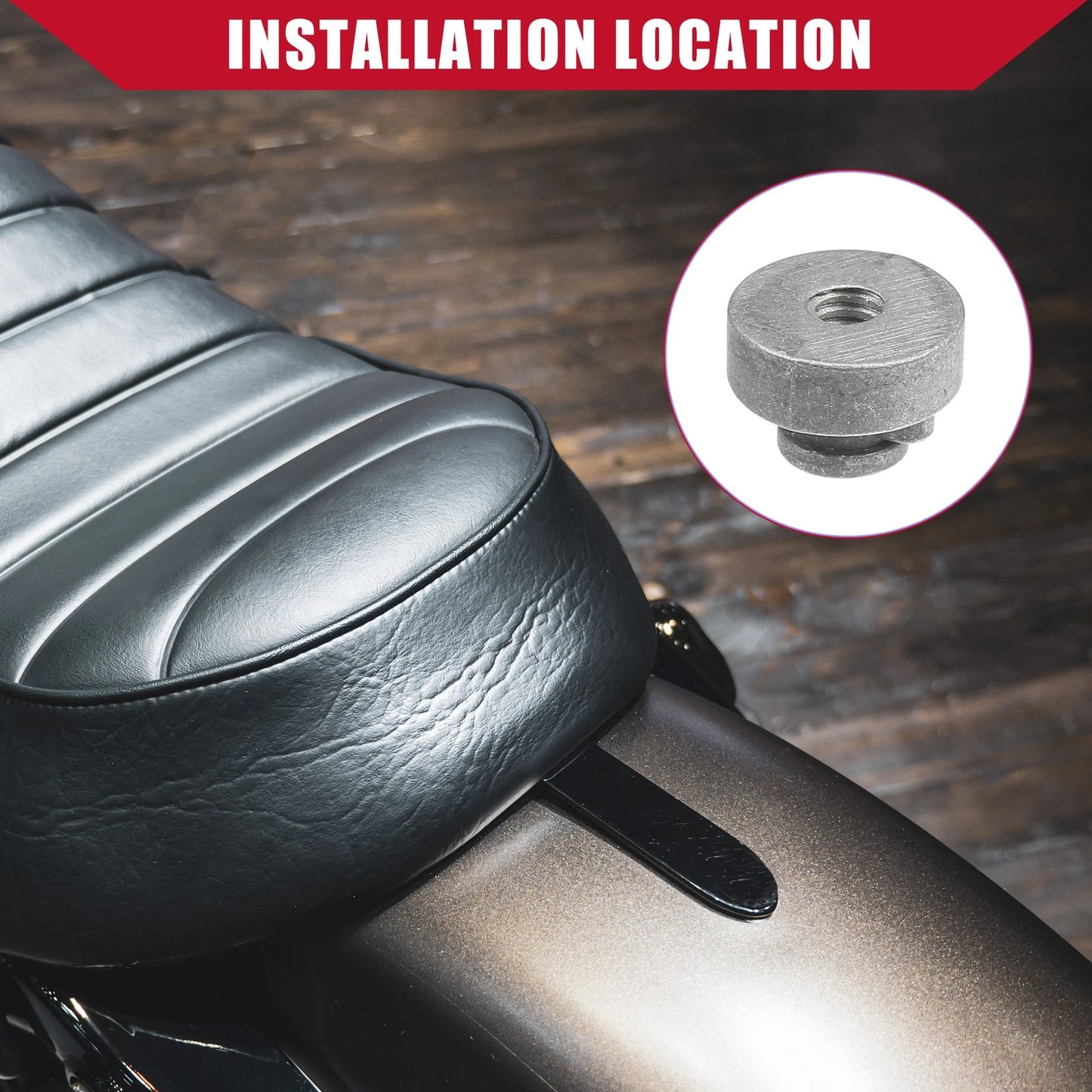 Seat Bolt Mount Nut 1/4-20 for Harley-Davidson Touring Sportster