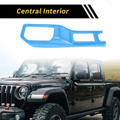 4WD Gear Shift Panel Cover Trim for Jeep Wrangler JL JLU (2018-2024) Light Blue