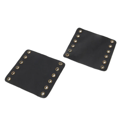 Leather Hand Grips Covers for Harley Cafe Racer (Fits Various Models)
