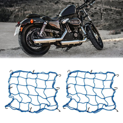 2 x Mesh Net 40x40cm for Universal Motorcycle Helmet Cargo Luggage