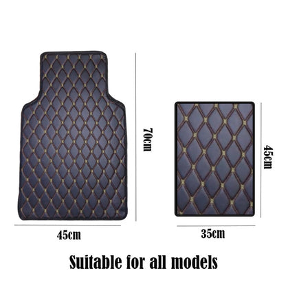 4 Pcs PU Leather Car Floor Mats