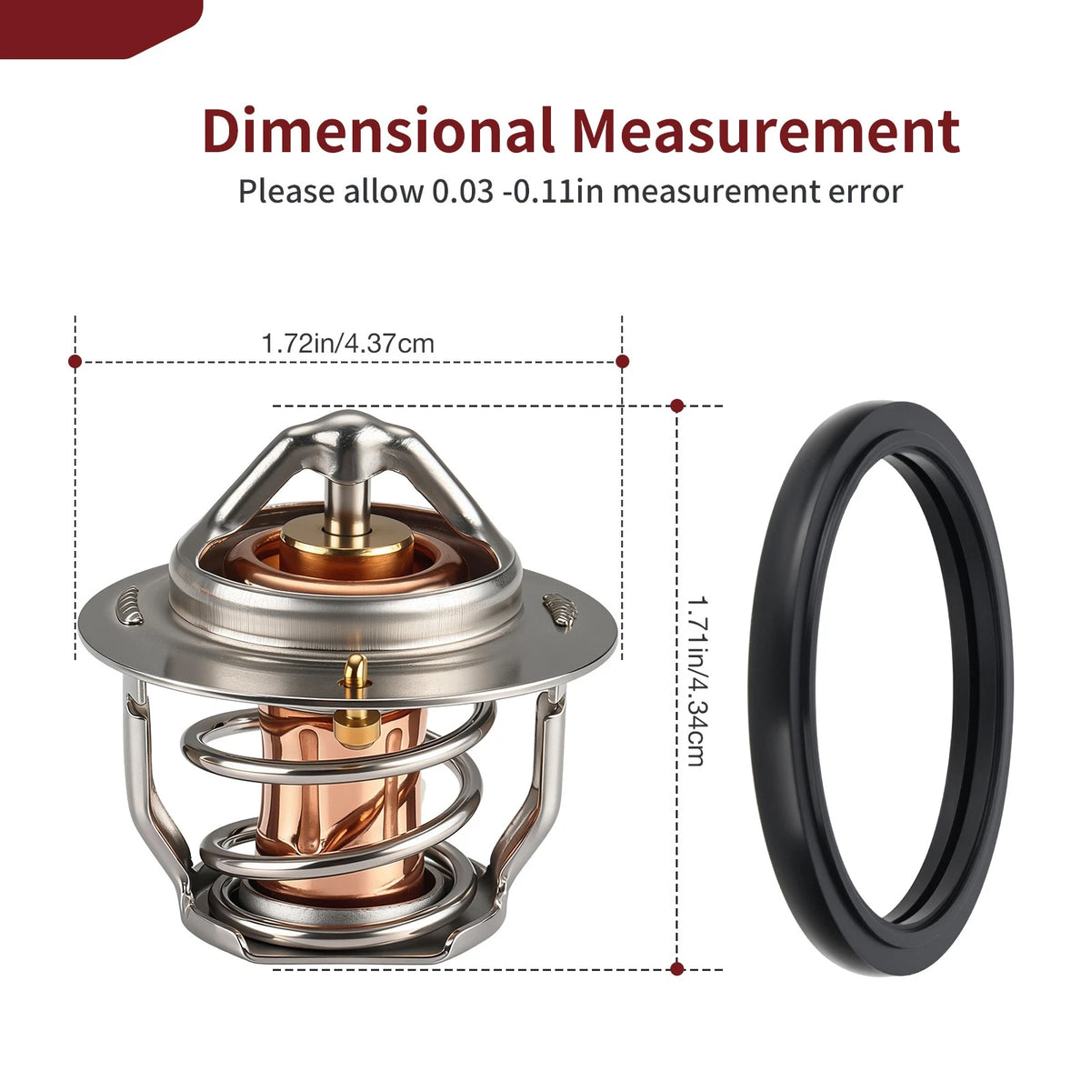 Thermostat + O-Ring for Suzuki V-Strom 650 DL650 DL650A ABS (2012–2024)
