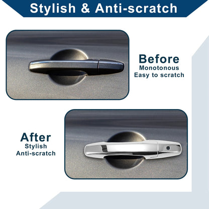 Silver Tone Door Handle Cover Trim for Honda Civic (2006-2011)