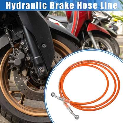 Orange Hydraulic Brake Hose Line 200cm for Motorcycle