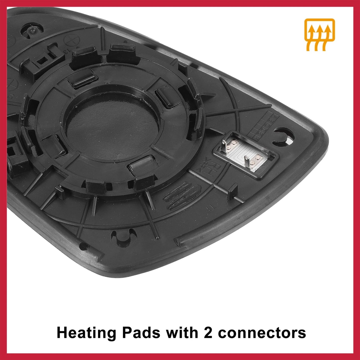 Heated Right Side Mirror Glass w/ Backing Plate for Kia Optima (2011-2015)