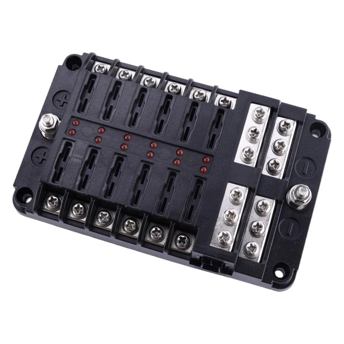 12-Way ATO ATC Fuse Box Holder Kit for Car Boat - New