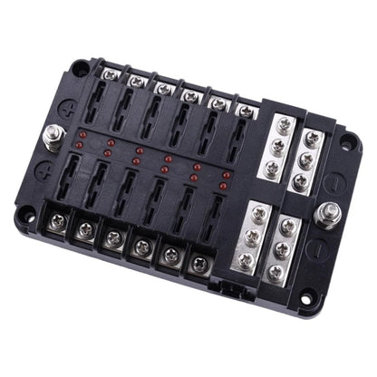 12-Way ATO ATC Fuse Box Holder Kit for Car Boat - New