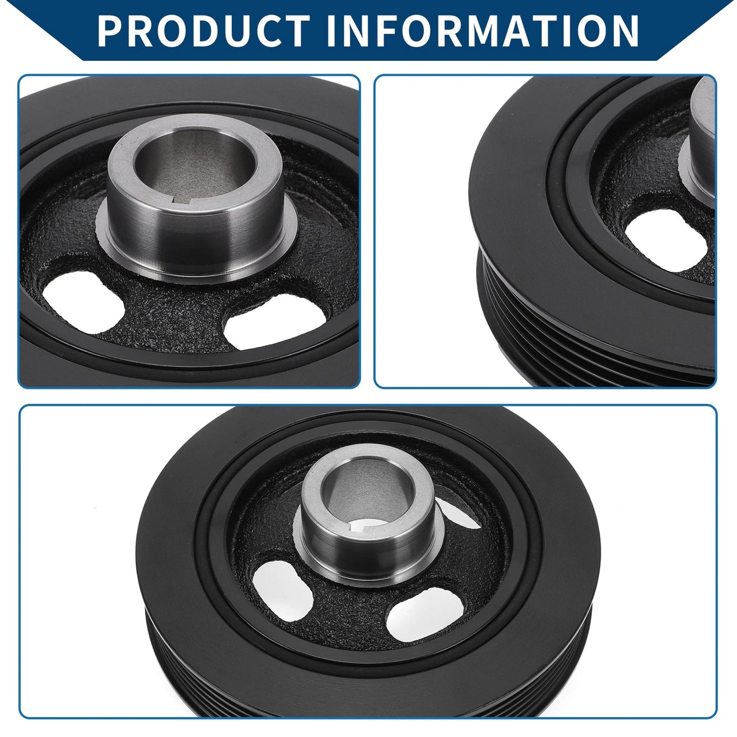 Harmonic Balancer Crank Pulley for Dodge Journey 2009-2023 6 Groove