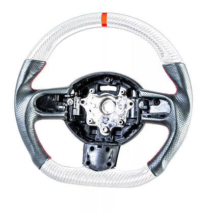 Custom Silver Carbon Steering Wheel for Mini R55 R56 R57 R58 R59 R60 R61 (2006-2021)