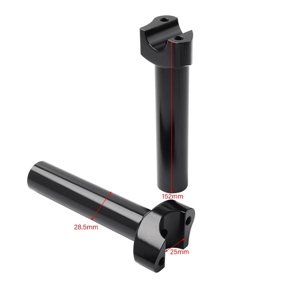 Chrome 6" Straight Handlebar Risers for Harley Heritage Softail Dyna FXD
