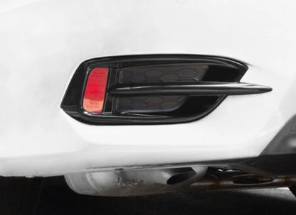 Rear Fog Light Lamp Cover Trim for 2016-2020 Honda Civic Glossy Black 2 x pcs