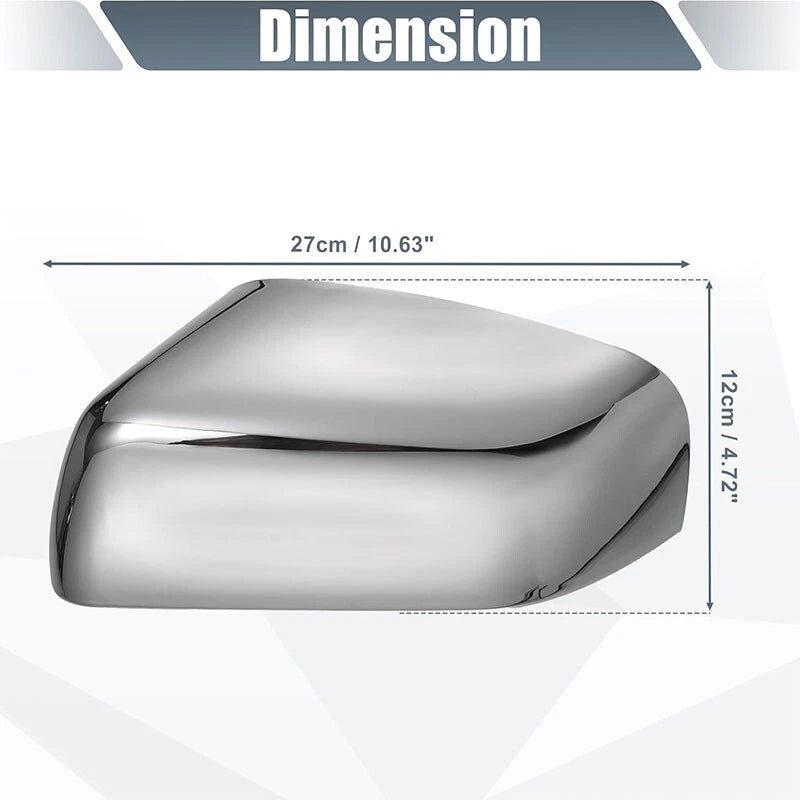 2 x Chrome Mirror Cover Caps for Land Rover Range Rover Sport LR2 LR4 (2010-2014)