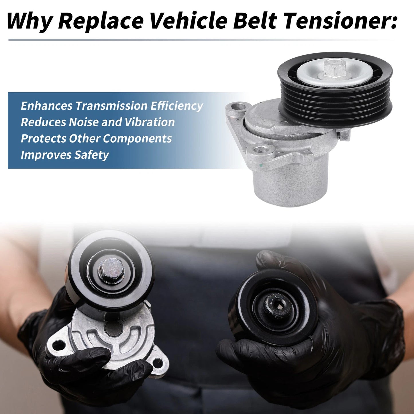 Belt Tensioner for Ford Fiesta (2005-2008) - Metal 1 x Part