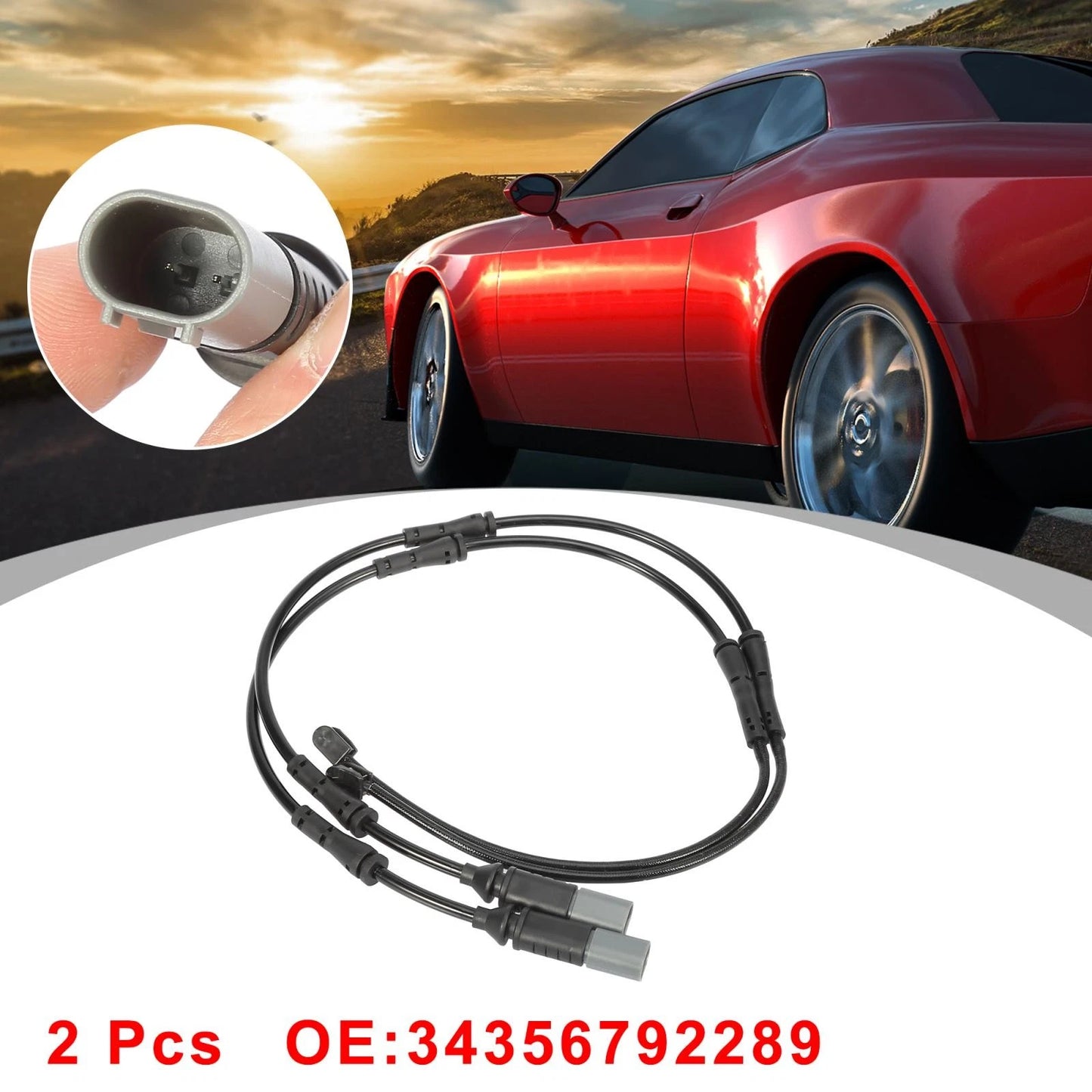 Front Brake Pad Wear Sensor for BMW 330i GT xDrive (2013-2019)