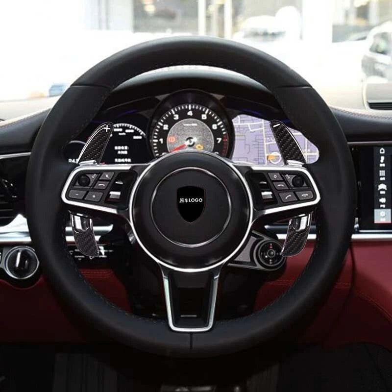 Carbon Fiber Steering Wheel Shift Paddle Switch Fits Porsche 911 Macan Panamera