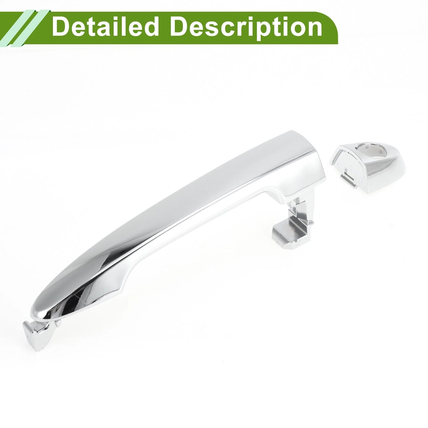 Exterior Door Handle for Hyundai Kia Silver Tone Front Left (2011-2019)