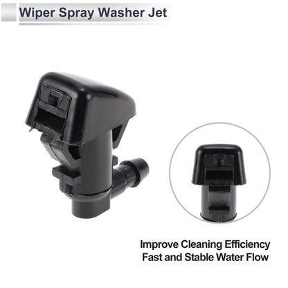 Windshield Washer Nozzle w/ 6-Pc Y Hose Connector for Jeep