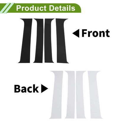 4 x Pillar Window Trim for Chevy Suburban (2007-2013)