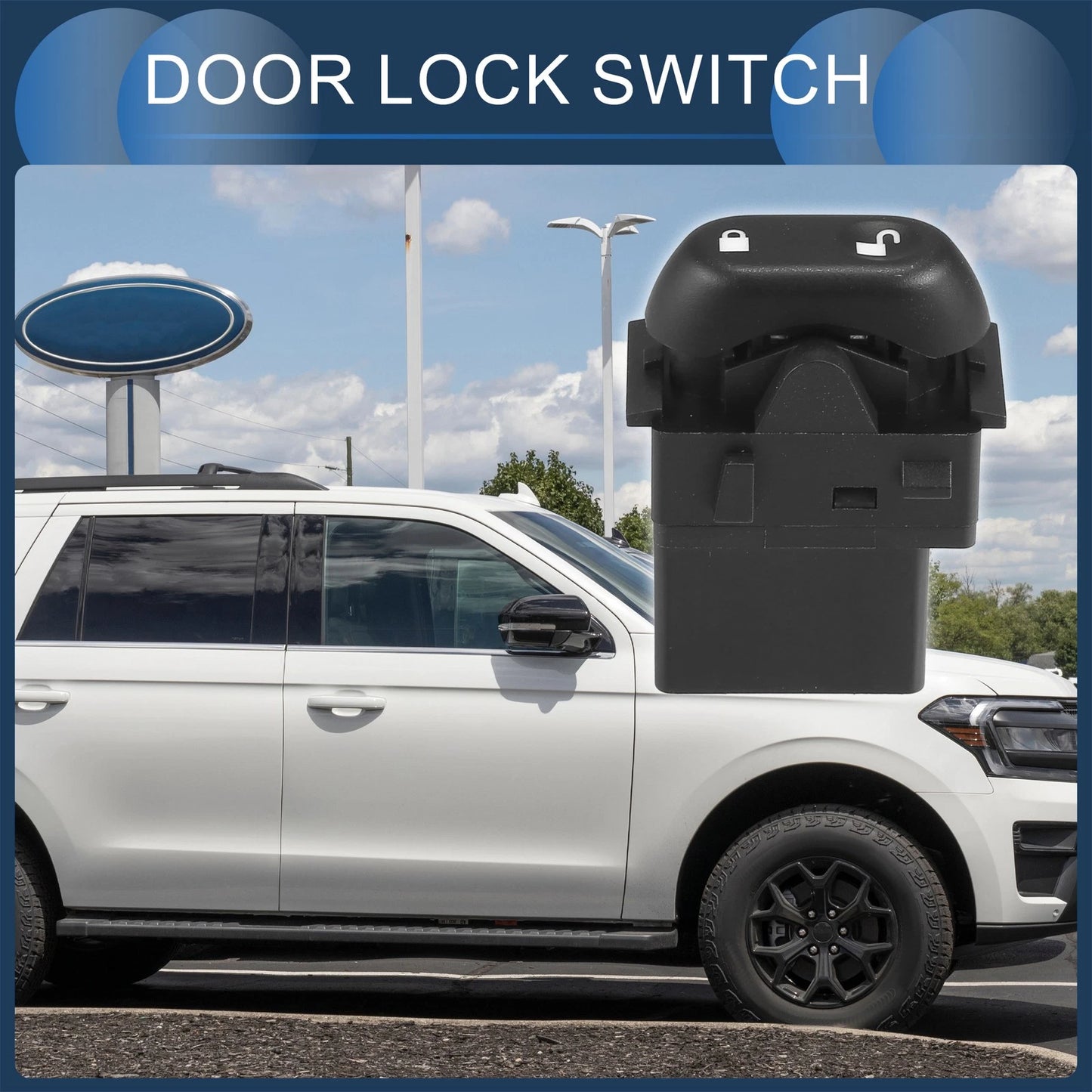 Front Left Door Lock Switch for Lincoln Mark LT (2006-2008)