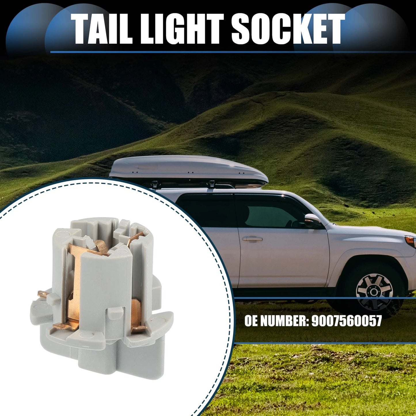 Car Tail Light Socket Parking Lamp Connector for TOYOTA 4RUNNER (2009–2023)