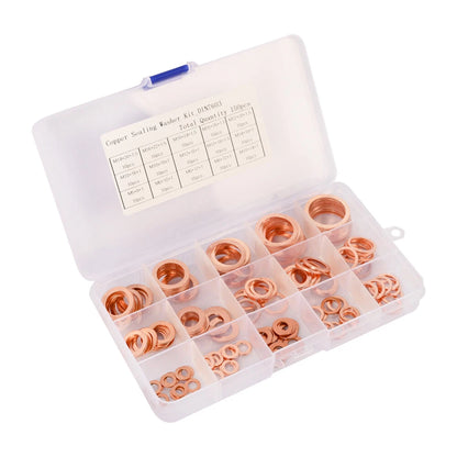 Copper Crush Washer Gasket 150x Flat Ring Seal for M5-M22