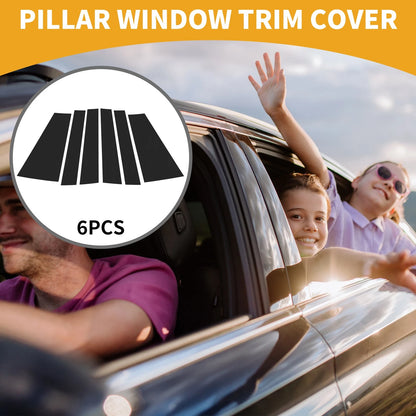 6 x Door Pillar Window Trim for Toyota Sienta (2022–2024)