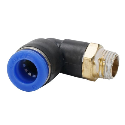 10 x External Thread Elbow Quick Connector 1/8 L Fitting Connector