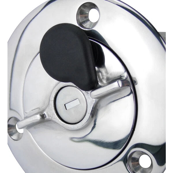 Deck Filler Blank Straight 316 Stainless 50mm Lockable for Various Boats